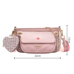 Sac à bandoulière pour femme en cuir
