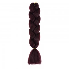Mèches de Tresse fibre  synthétique avec couleur unie simple