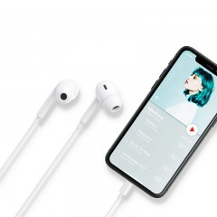 Écouteurs filaires auriculaire HD pour  Apple