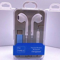 Ecouteurs filaires hd pour Apple Android phone / Décrocher-raccrocher Réglage volume /Port type C Android, Jack, Iphone