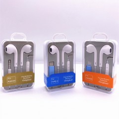 Ecouteurs filaires hd pour Apple Android phone / Décrocher-raccrocher Réglage volume /Port type C Android, Jack, Iphone