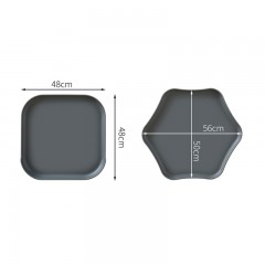 Petite table déco carrée avec tête de lit simple PP