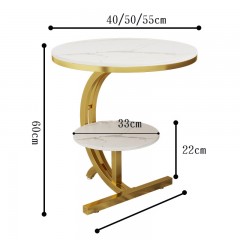 Petite table basse ronde en marbre