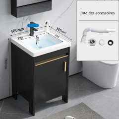 Lavabo  en céramique, support petit armoire  pédestre