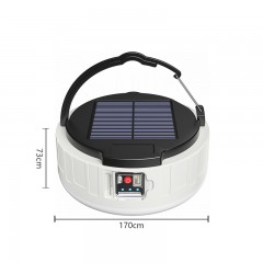 Lanterne à énergie solaire de secours LED Camping Affichage avec interface rechargeable + powerbank de recharge téléphone