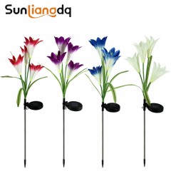 Fleur déco artificielle Lampe solaire  Jardin Intérieur dans vase