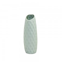 Vase en plastique pour  composition florale  résistante aux chutes