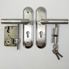Serrure de porte en acier inoxydable silencieux anticollision