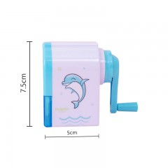 Taille-crayon plastique à manche de rotation + reservoir
