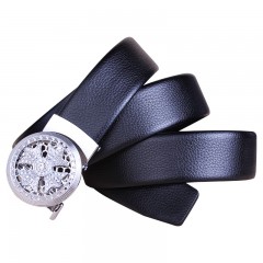 Ceinture en cuir pour hommes avec boucle automatique