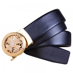 Ceinture en cuir pour hommes avec boucle automatique