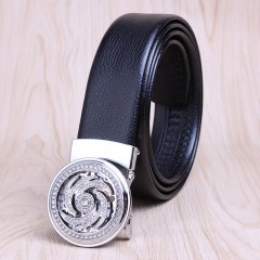 Ceinture en cuir pour hommes avec boucle automatique