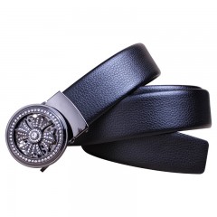 Ceinture en cuir pour hommes avec boucle automatique
