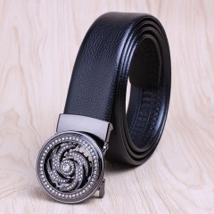 Ceinture en cuir pour hommes avec boucle automatique