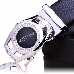 Ceinture en cuir de vache pour homme avec boucle automatique
