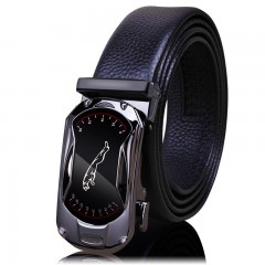 Ceinture en cuir de vache pour homme avec boucle automatique