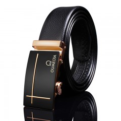 Ceinture pour hommes en cuir de vache avec boucle automatique