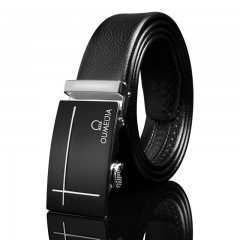 Ceinture pour hommes en cuir de vache avec boucle automatique