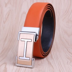 Ceinture en cuir de vache pour hommes  lisse