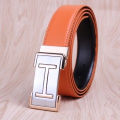 Ceinture en cuir de vache pour hommes  lisse