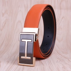 Ceinture en cuir de vache pour hommes lisse