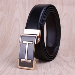 Ceinture en cuir de vache pour hommes lisse