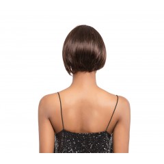 Perruque humaine cheveux courts et lisses