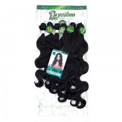 Paquet de Mèches  en fibre  synthétique avec cheveux bouclés de couleur gradient
