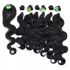 Paquet de Mèches  en fibre  synthétique avec cheveux bouclés de couleur gradient