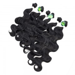Paquet de Mèches  en fibre  synthétique avec cheveux bouclés de couleur gradient