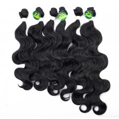 Paquet de Mèches  en fibre  synthétique avec cheveux bouclés de couleur gradient