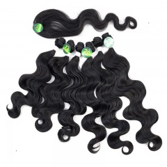 Paquet de Mèches  en fibre  synthétique avec cheveux bouclés de couleur gradient
