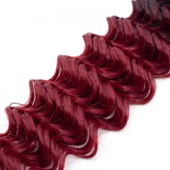 Mèches  en fibre  synthétique avec cheveux bouclés de couleur gradient