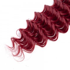 Mèches  en fibre  synthétique avec cheveux bouclés de couleur gradient