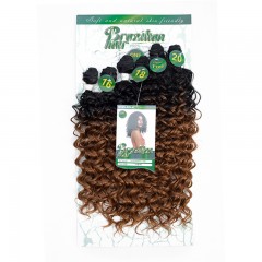 Paquet de mèches en fibre chimique pour cheveux bouclés gradient