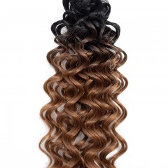 Paquet de mèches en fibre chimique pour cheveux bouclés gradient