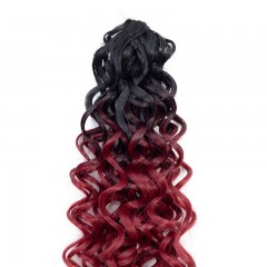 Paquet de mèches en fibre chimique pour cheveux bouclés gradient