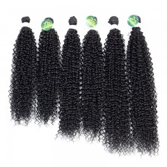Mèches  en fibre  synthétique avec cheveux bouclés de couleur gradient