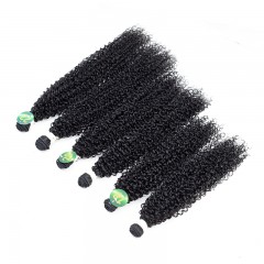 Mèches  en fibre  synthétique avec cheveux bouclés de couleur gradient