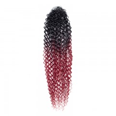 Mèches humaines avec cheveux bouclés de couleur gradient