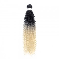Mèches humaines avec cheveux bouclés deux tons