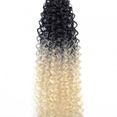 Mèches humaines avec cheveux bouclés deux tons