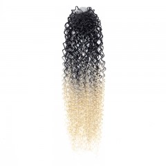 Mèches humaines avec cheveux bouclés deux tons
