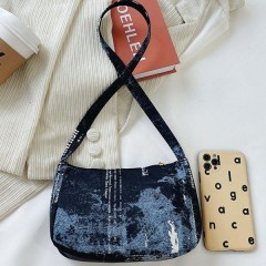 Sac à bandoulière  à motif irrégulier pour femme