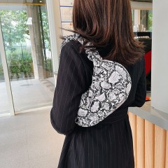 Sac à main plissé à motif léopard pour femme