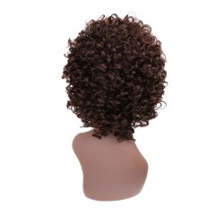 perruque en fibre synthétique bouclés