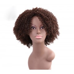 perruque en fibre synthétique bouclés