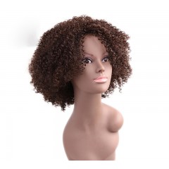 perruque en fibre synthétique bouclés