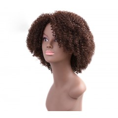 perruque en fibre synthétique bouclés