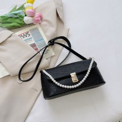 petit Sac à main de luxe et bandoulière pour femme avec perles en relief